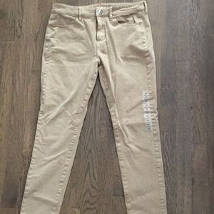 American Eagle Super Super Stretch khaki pants 10